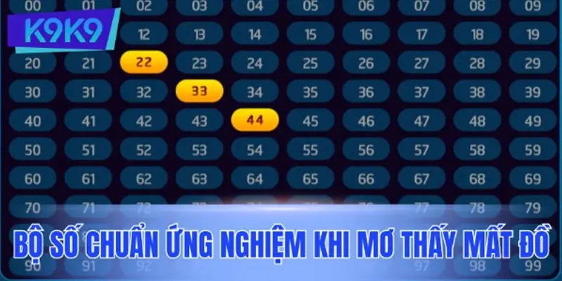Bộ số cực ứng nghiệm khi mơ thấy mất đồ